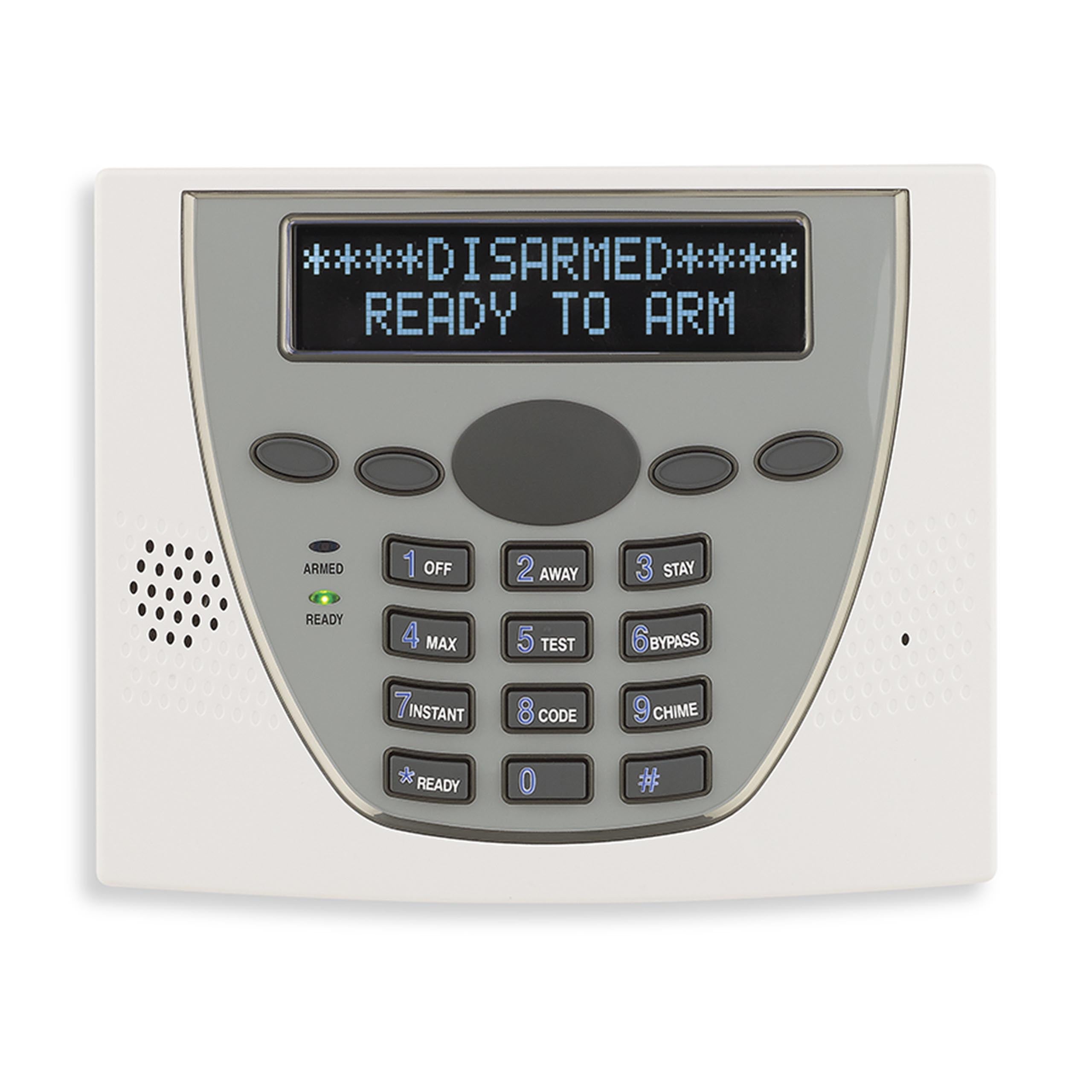 Premium Custom Alpha Keypad, White/Grey (Honeywell Home)-English