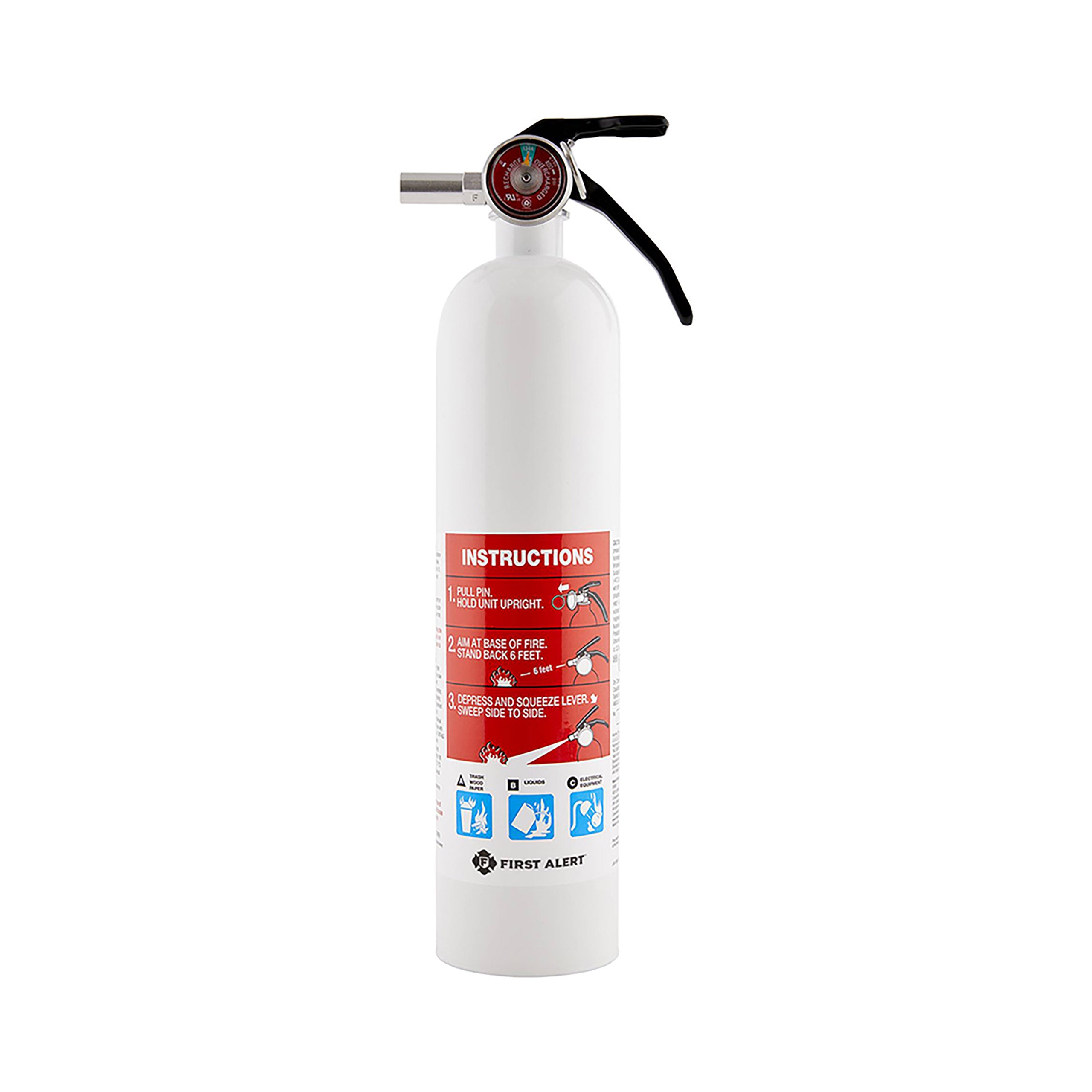 Extincteur marin rechargeable homologué UL 10-B:C (blanc)-CA