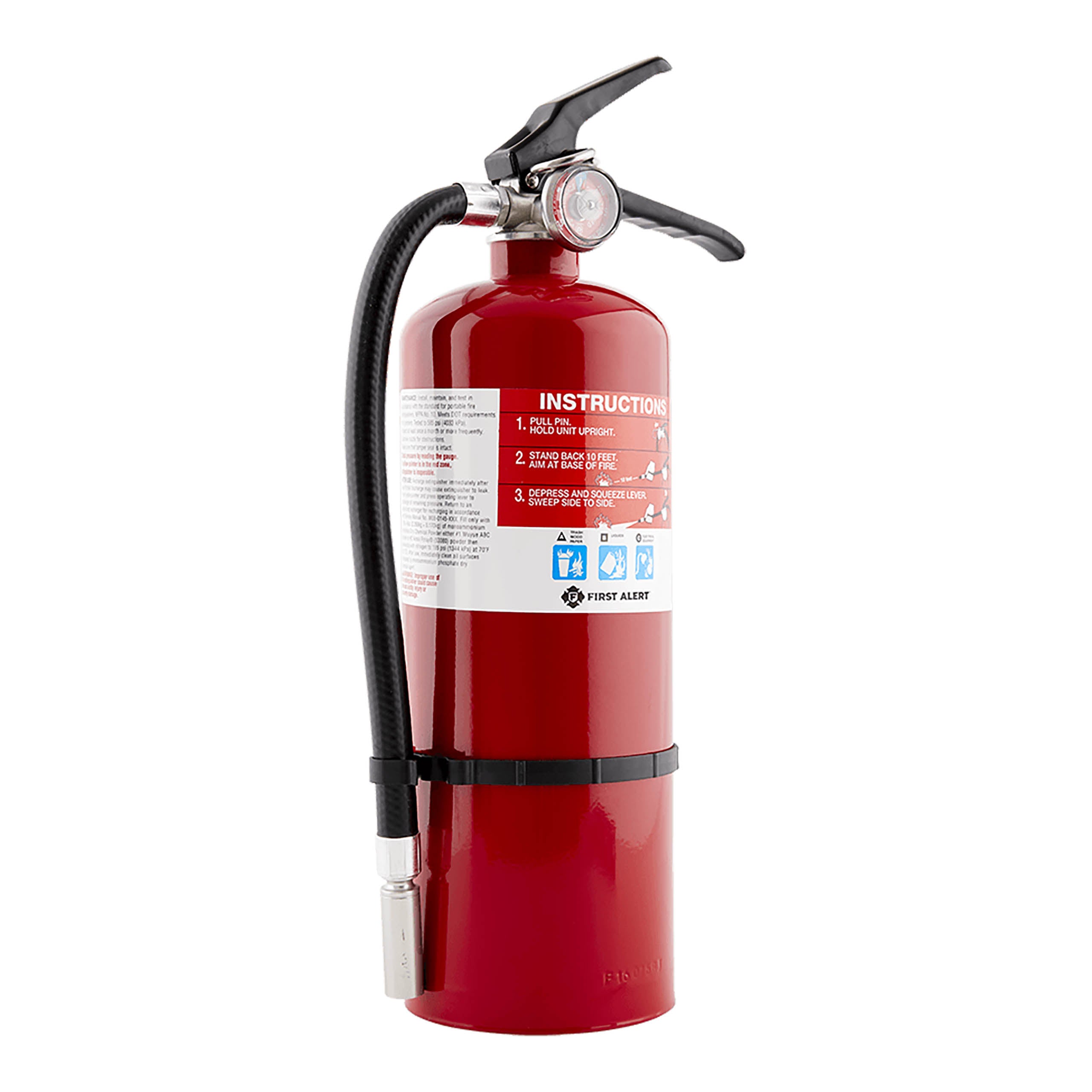 Rechargeable Compliance Fire Extinguisher 2-A:10-B:C (Red)