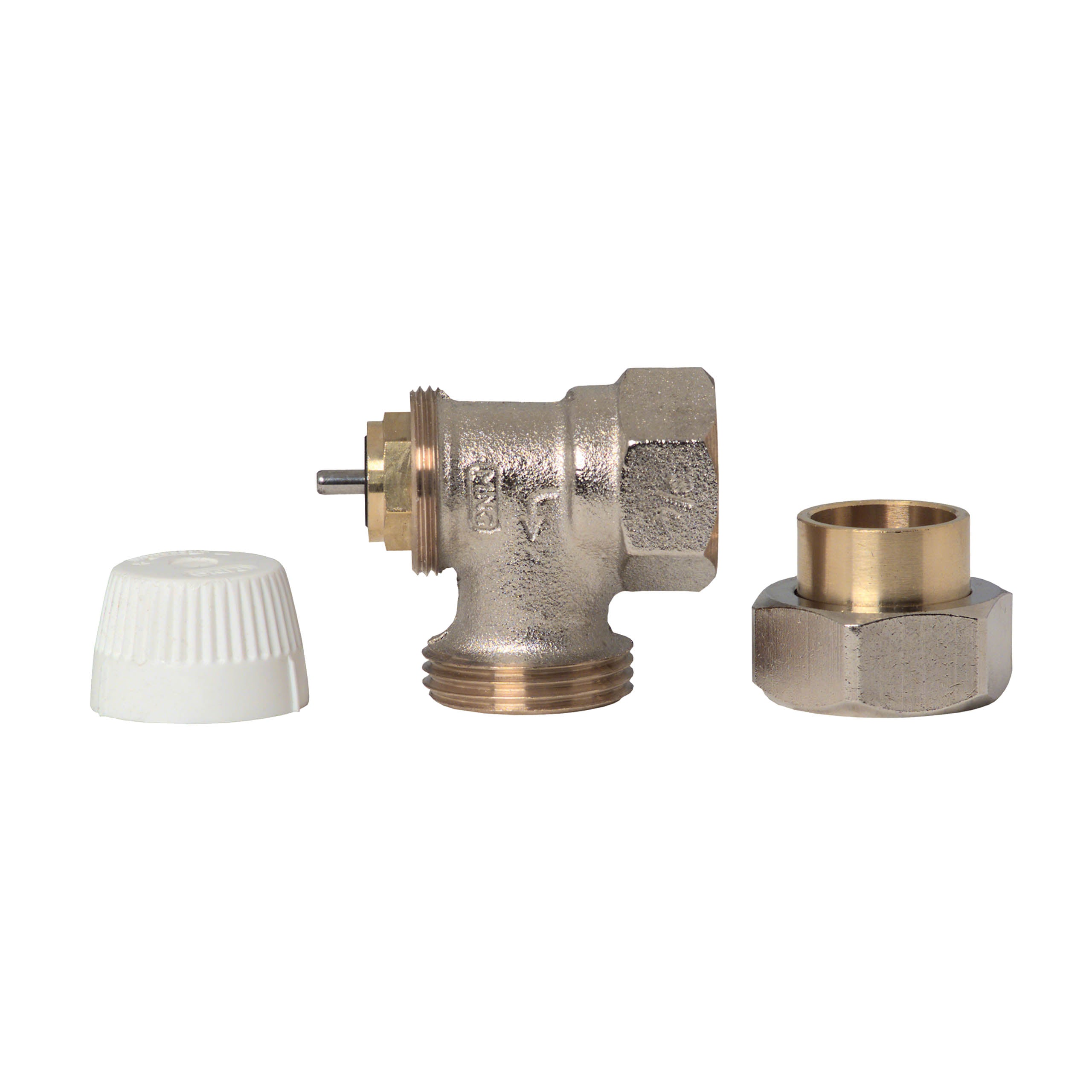 Angle Pattern 1/2 in Thermostatic Vertical Radiator Valve