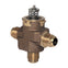3-way 1/2 in flare connection VC valve assembly for hydronic with 3.8 Cv and linear flow