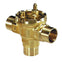 Three-way Fan Coil Valve, 3/4 in Sweat, 7.0 Cv/6.5 Kvs